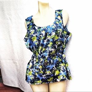 Beautiful Sleeveless Blouse with Belt